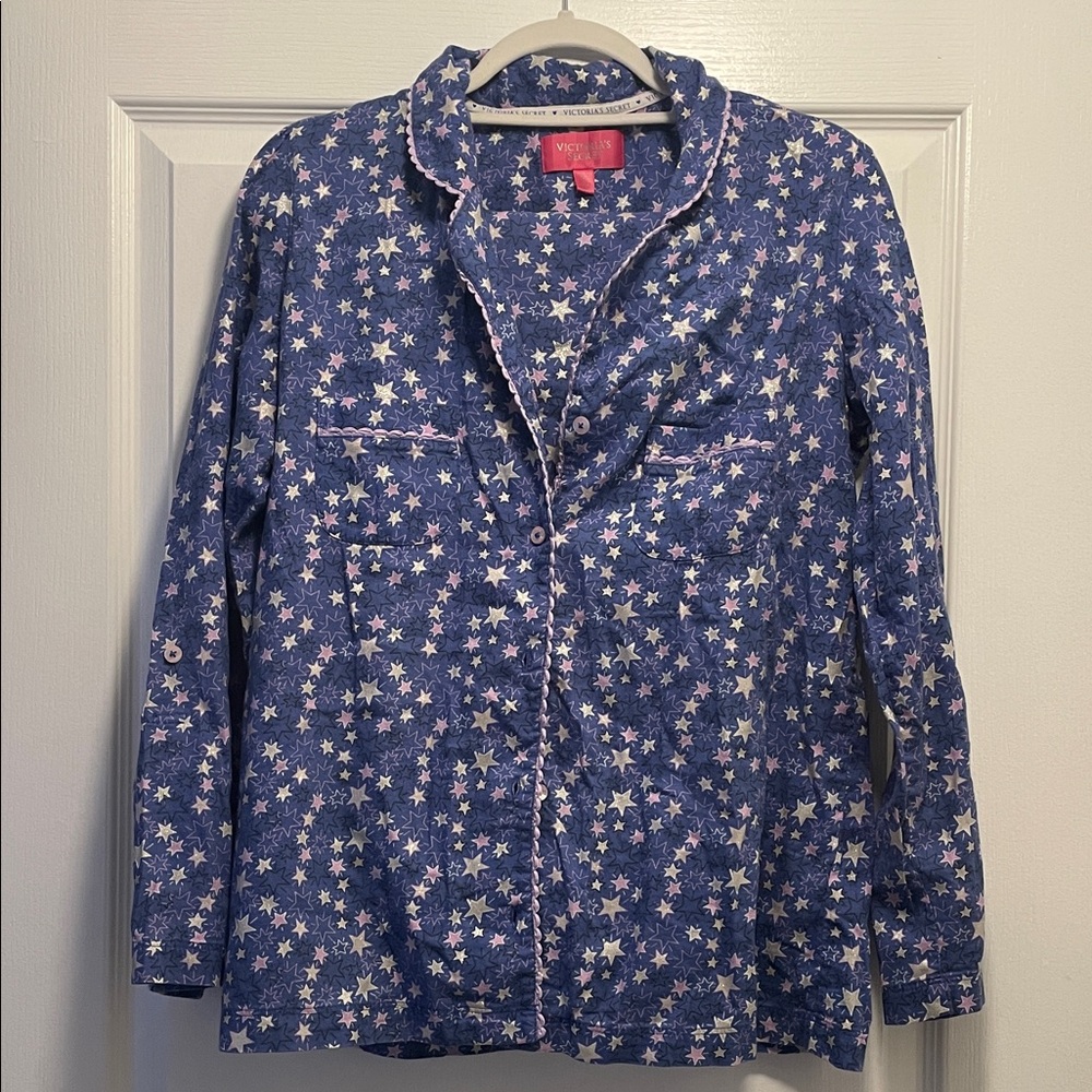 Victoria's Secret Blue Starry Night Pajama Top